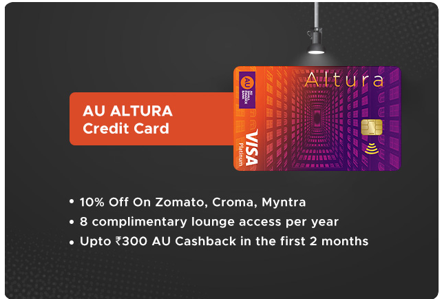 AU Altura Credit Card – Earn reward points every time you spend