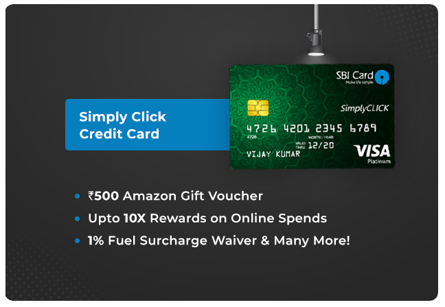 SBI Simply Click Credit Card – An entry level credit card designed for internet purchases